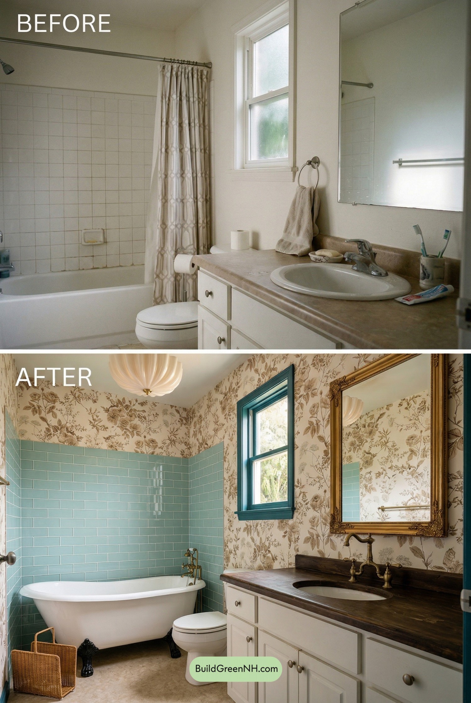 Teal Botanical Bath Revival