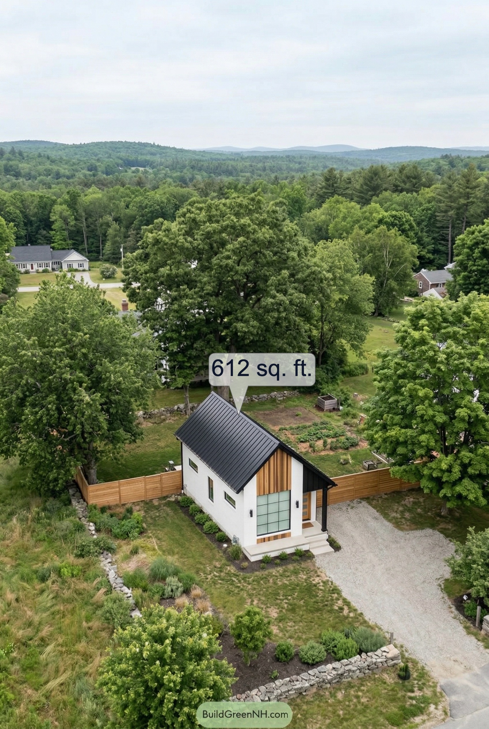 Quaint Cabin with Modern Marvels Top View