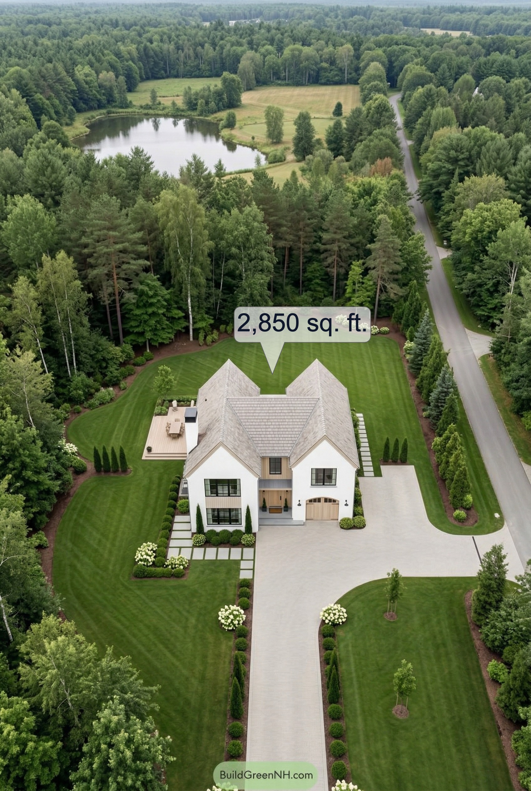 Sleek Chalet with a Hint of Harmony Top View