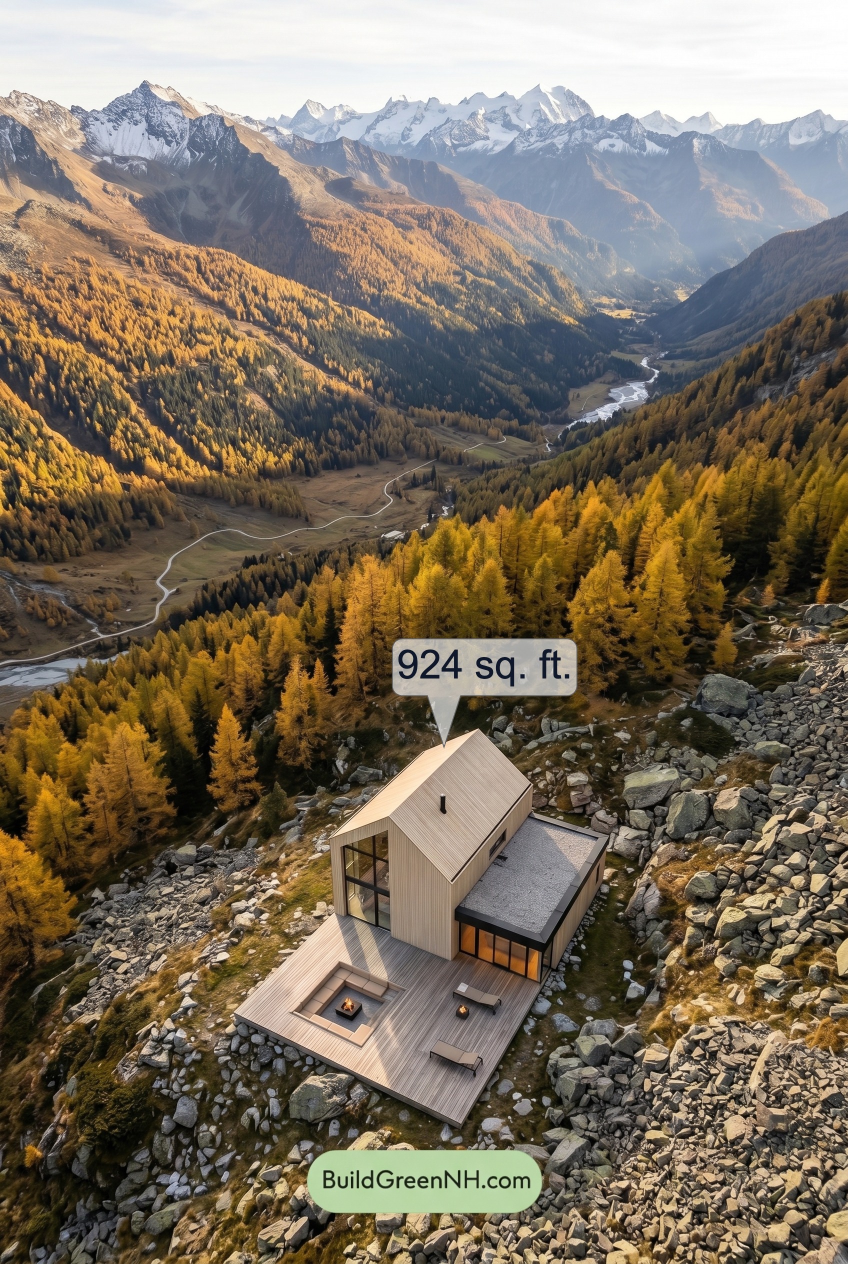 Alpine Glass Retreat Top View