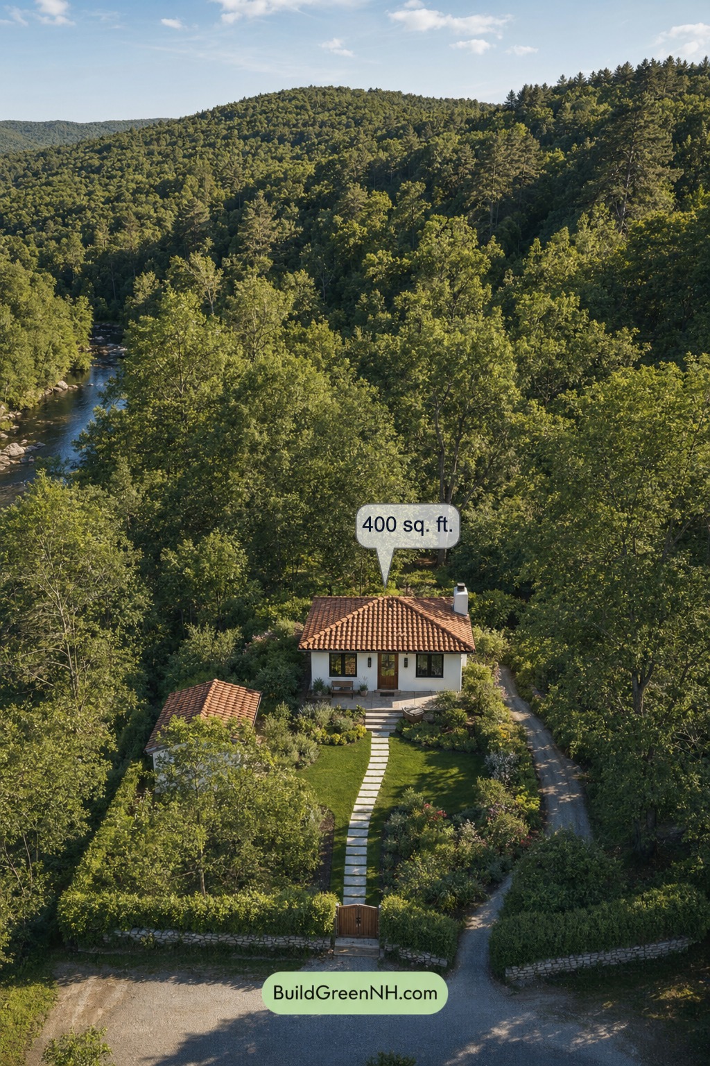 Charming Terra Cotta Hideaway Top View