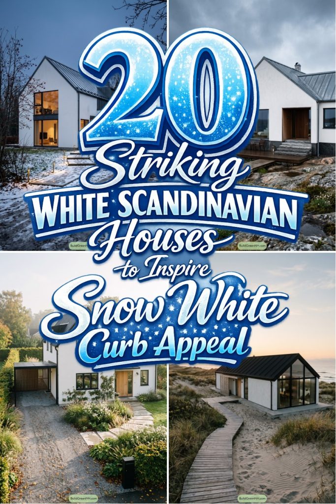 20 Striking White Scandinavian Houses to Inspire Snow White Curb Appeal
