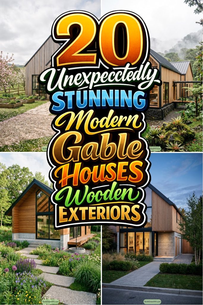 20 Unexpectedly Stunning Modern Gable with Houses Wooden Exteriors