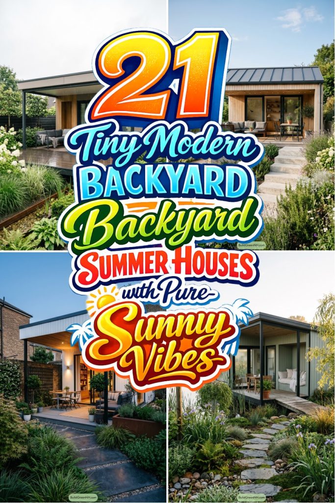 21 Tiny Modern Backyard Summer Houses with Pure Sunny Vibes