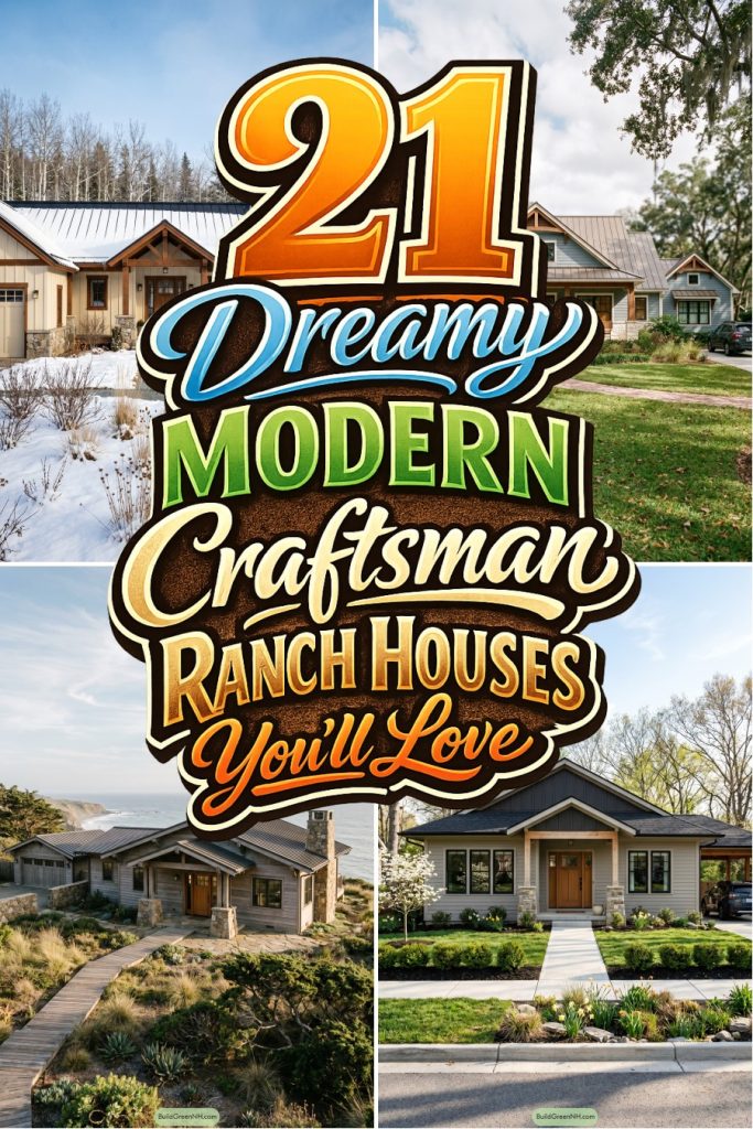 21 Dreamy Modern Craftsman Ranch Houses You'll Love