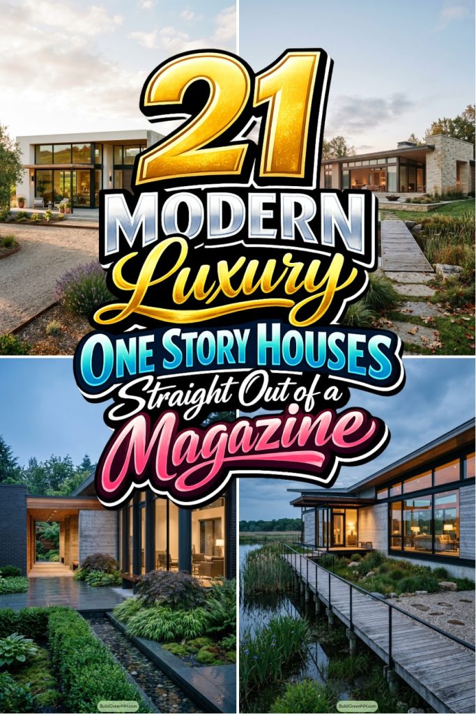 21 Modern Luxury One Story Houses Straight Out of a Magazine