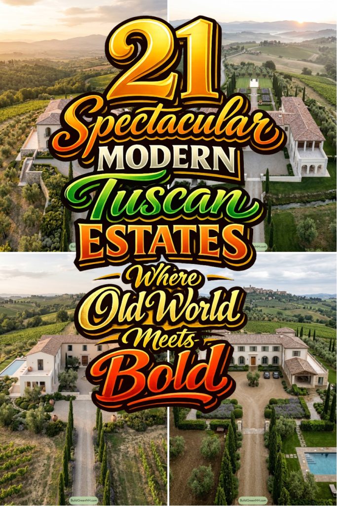 21 Spectacular Modern Tuscan Estates Where Old World Meets Bold