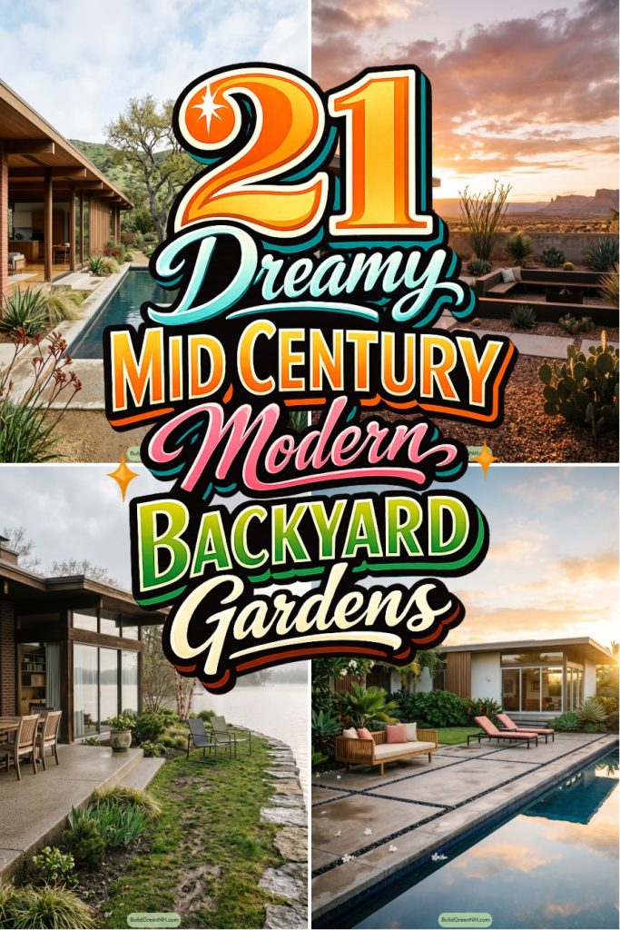 21 Dreamy Mid Century Modern Backyard Gardens