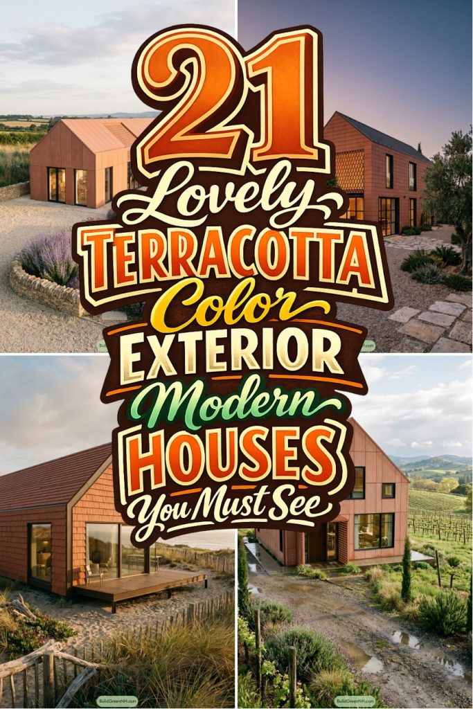 21 Lovely Terracotta Color Exterior Modern Houses You Must See