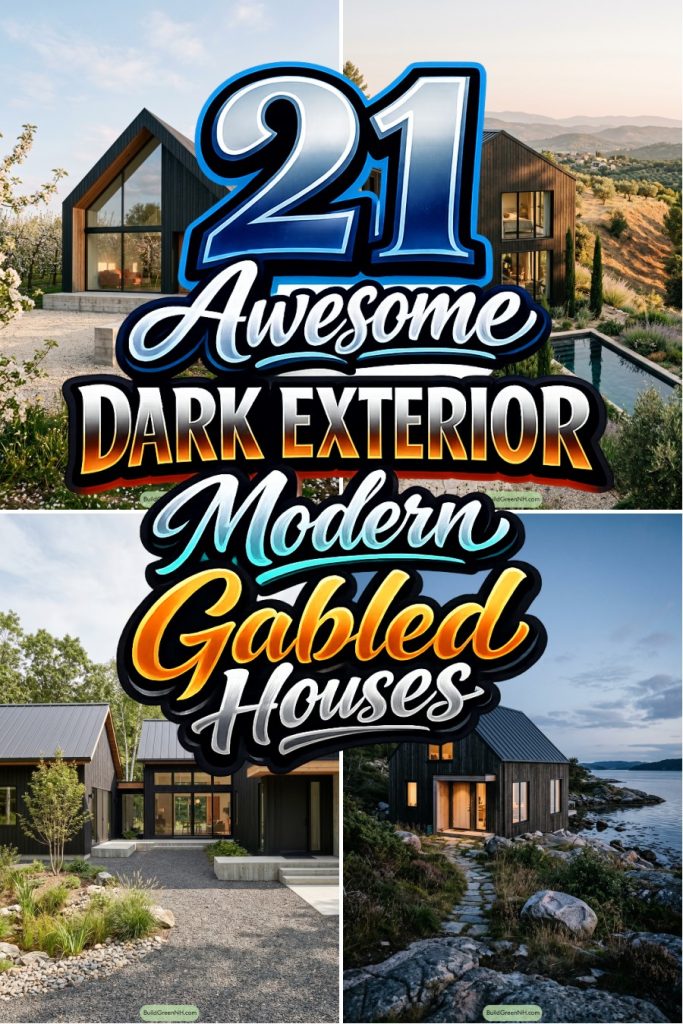 21 Awesome Dark Exterior Modern Gabled Houses