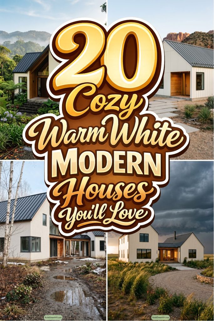 20 Cozy Warm White Modern Houses You'll Love