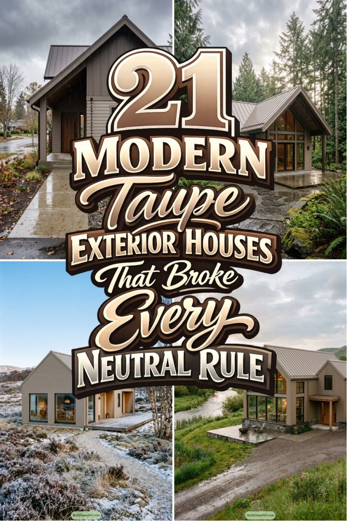 21 Modern Taupe Exterior Houses That Broke Every Neutral Rule
