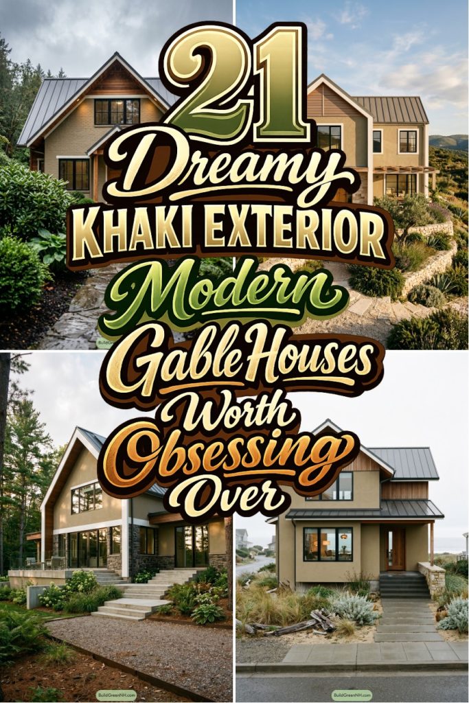 21 Dreamy Khaki Exterior Modern Gable Houses Worth Obsessing Over
