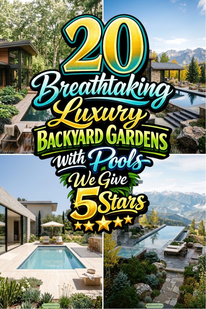20 Breathtaking Luxury Backyard Gardens with Pools We Give 5 Stars