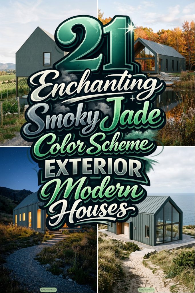 21 Enchanting Smoky Jade Color Scheme Exterior Modern Houses