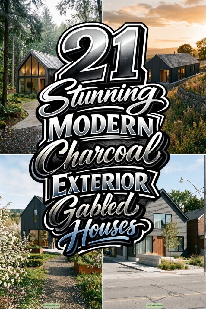 21 Stunning Modern Charcoal Exterior Gabled Houses