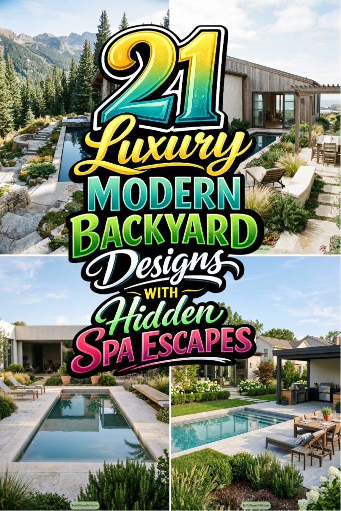 21 Luxury Modern Backyard Designs with Hidden Spa Escapes