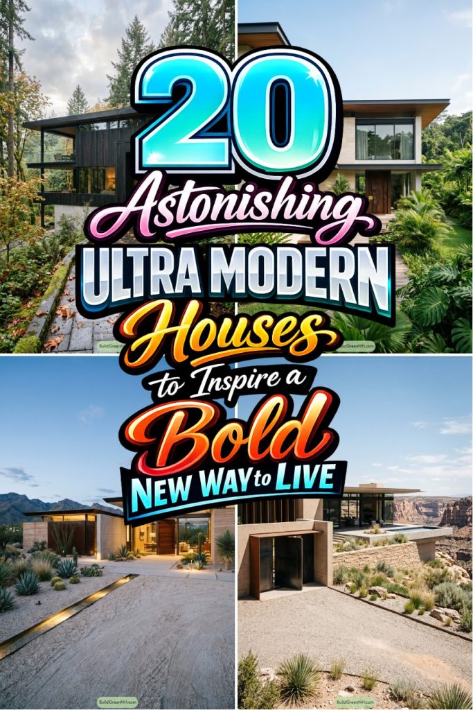 20 Astonishing Ultra Modern Houses to Inspire a Bold New Way to Live