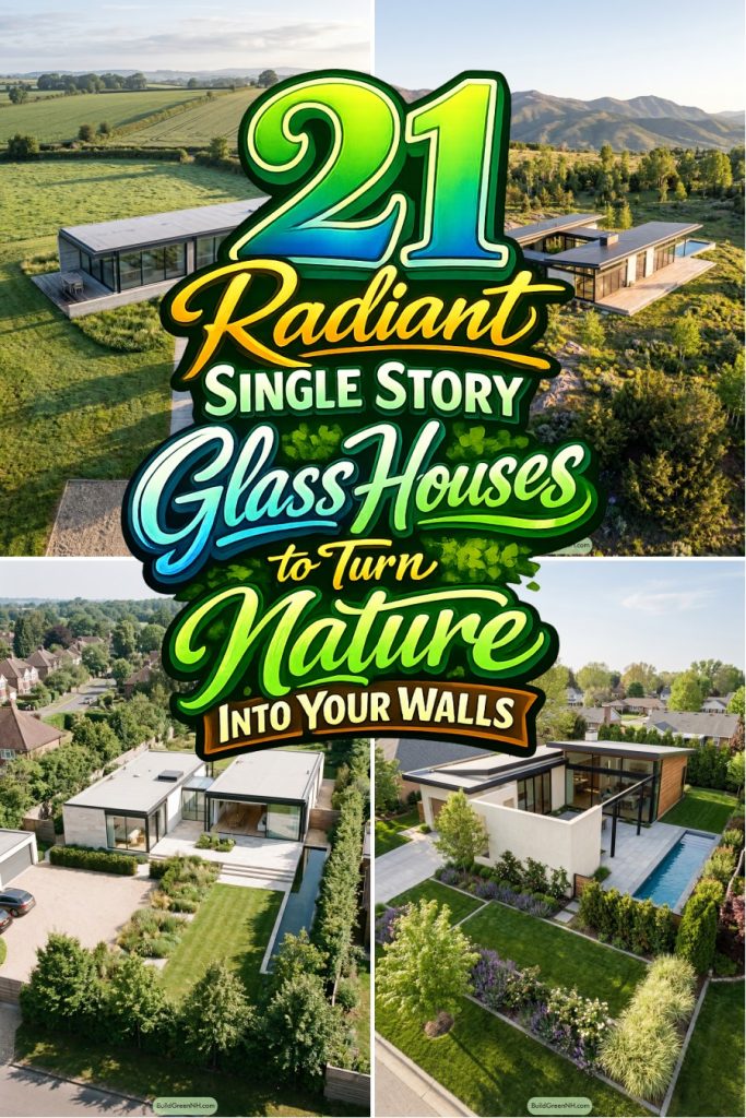21 Radiant Single Story Glass Houses to Turn Nature Into Your Walls