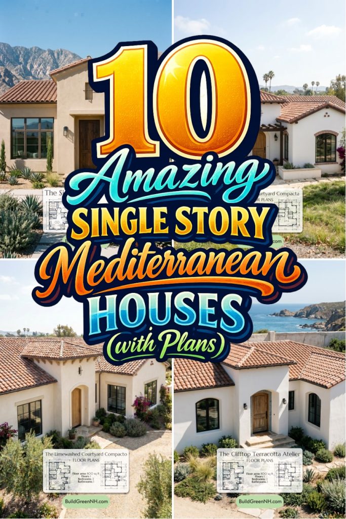 10 Amazing Single Story Mediterranean Houses (with Plans)