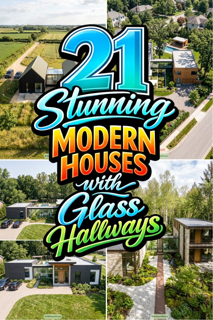 21 Stunning Modern Houses with Glass Hallways