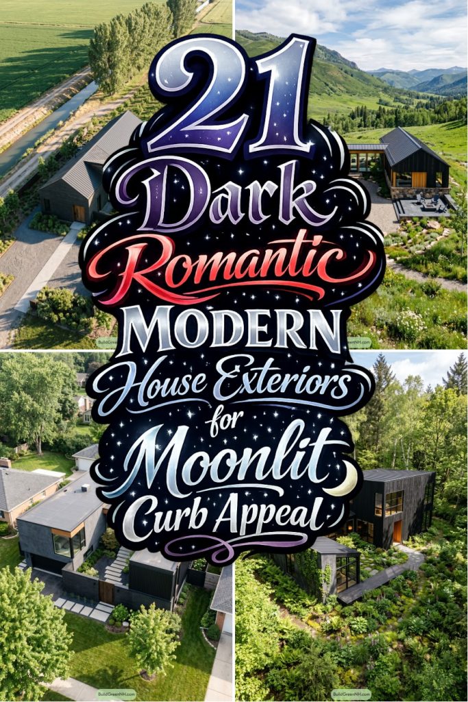 21 Dark Romantic Modern House Exteriors for Moonlit Curb Appeal