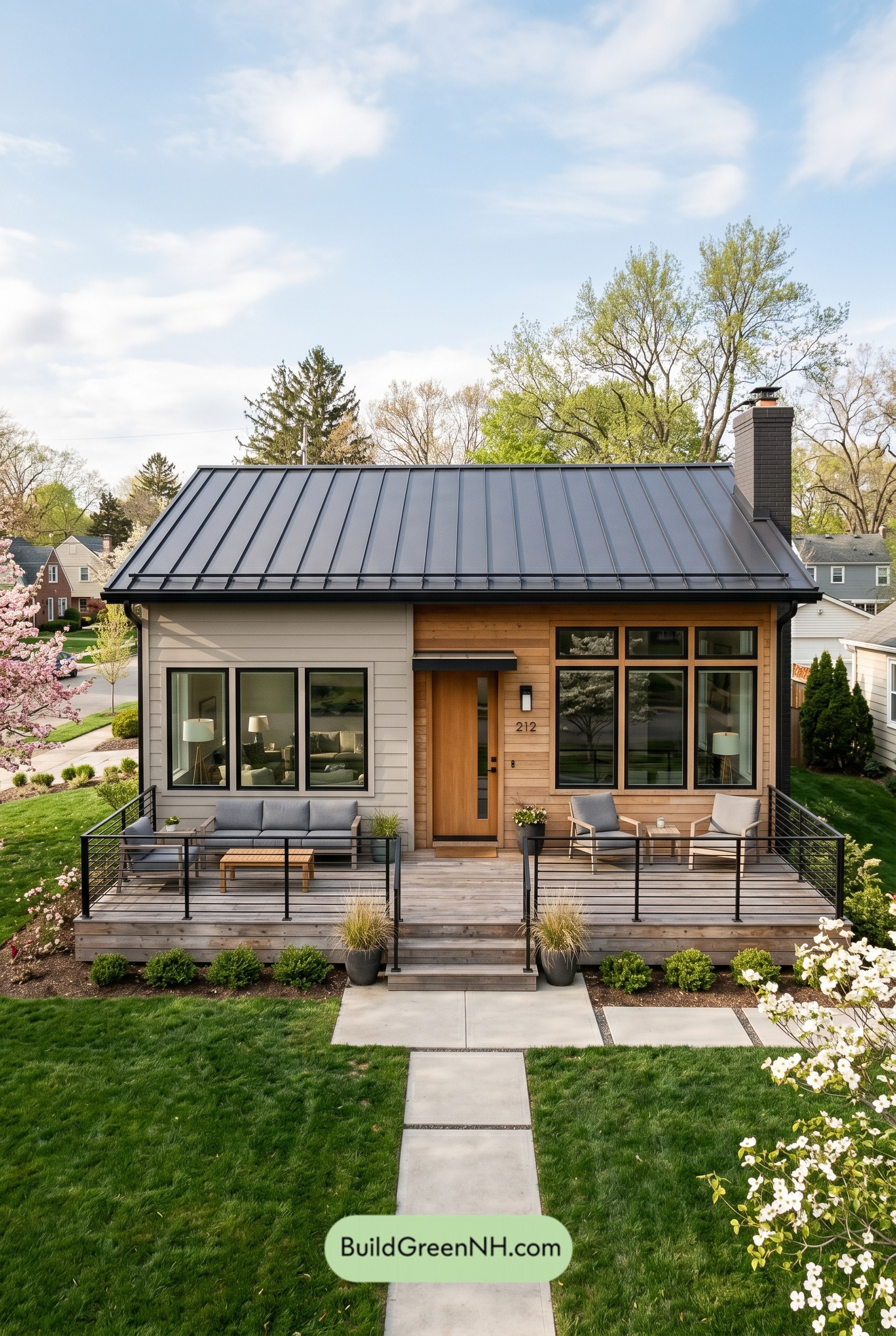 Hearthline Deck Bungalow Design