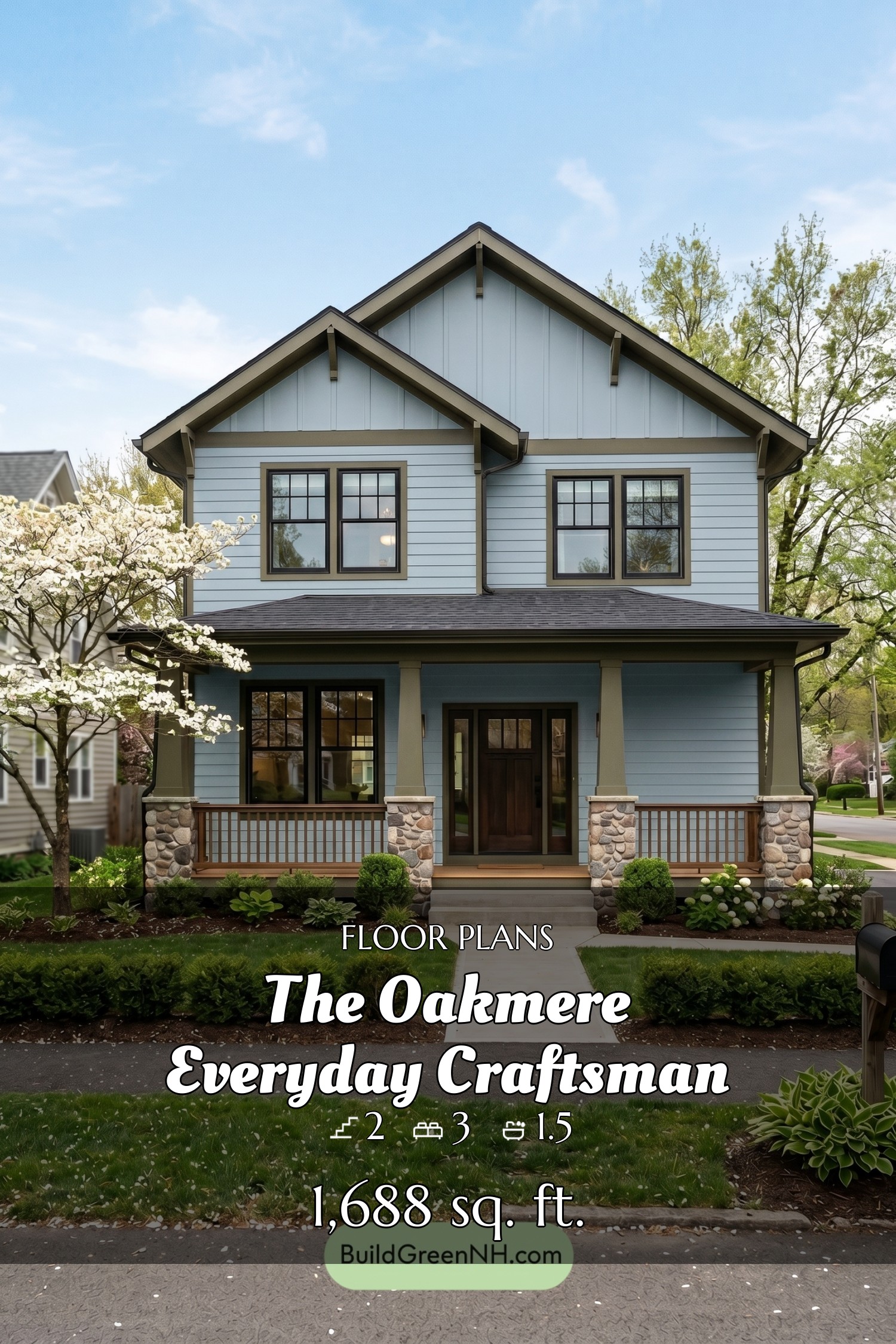 house siding color Dusty blue