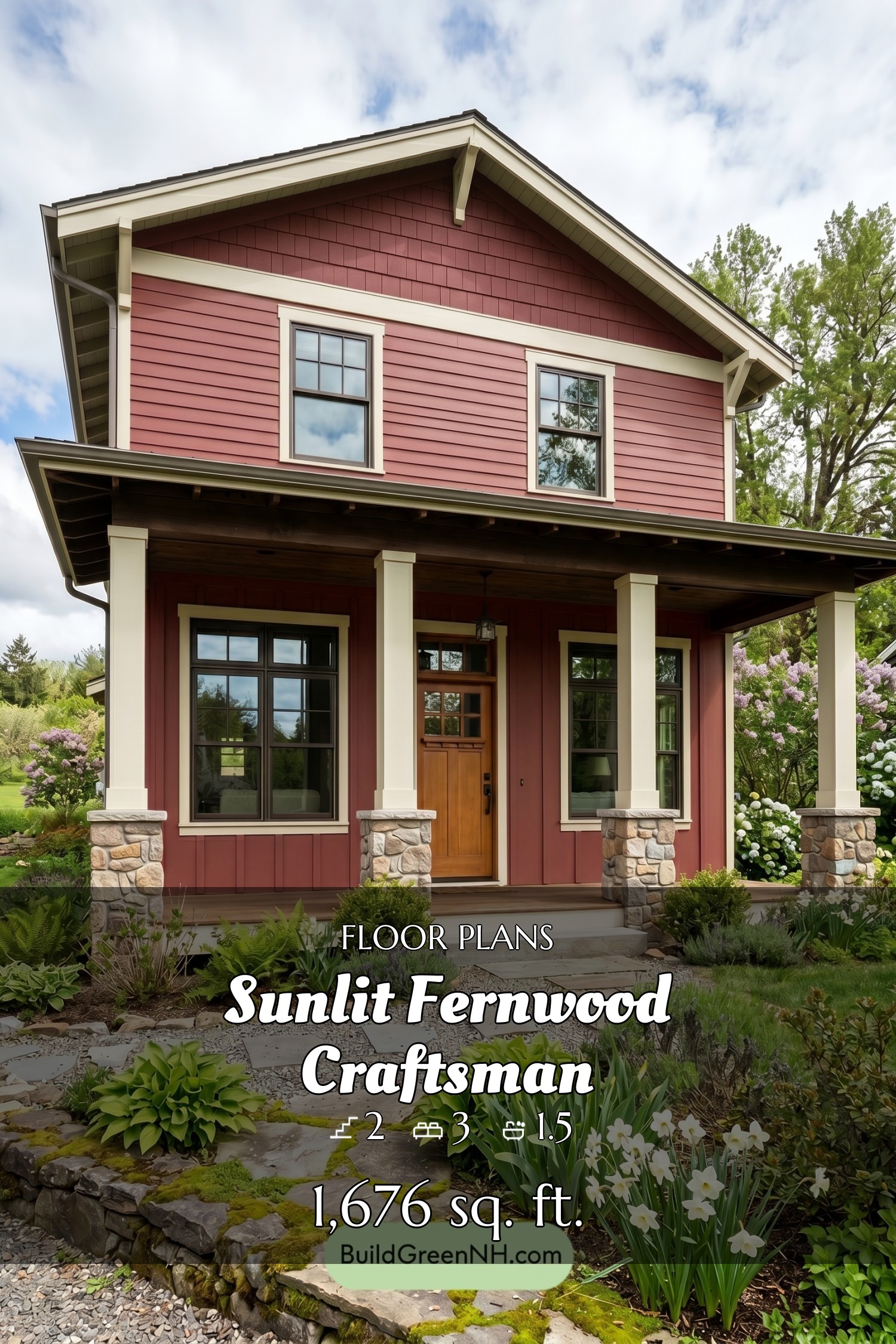house siding color Deep red