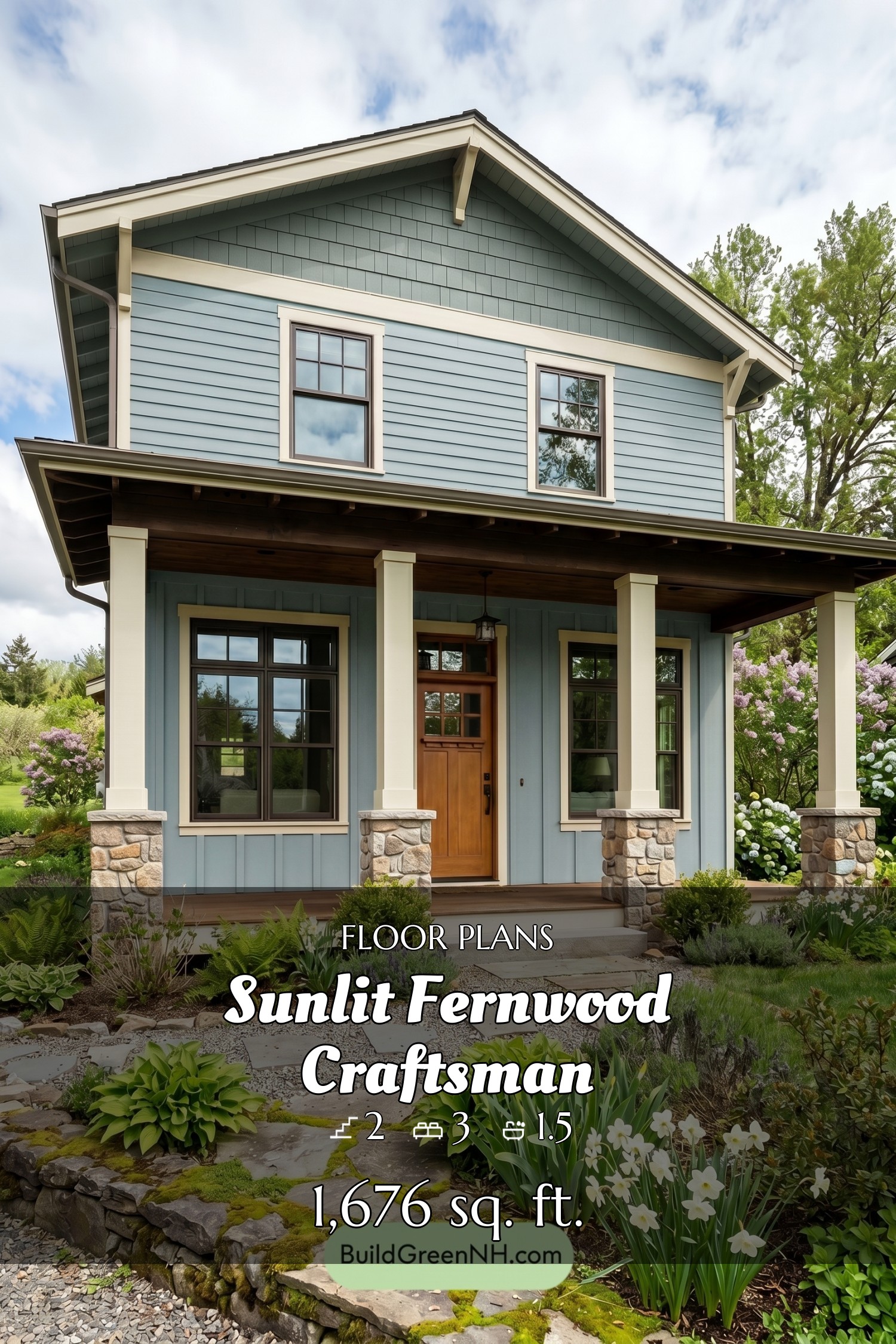 house siding color Dusty blue