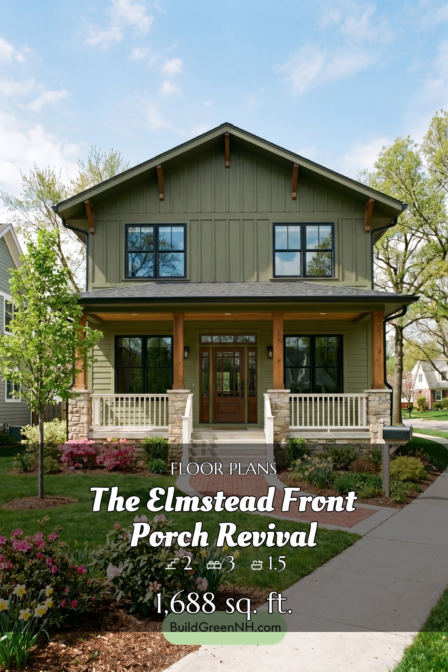 house siding color Olive green