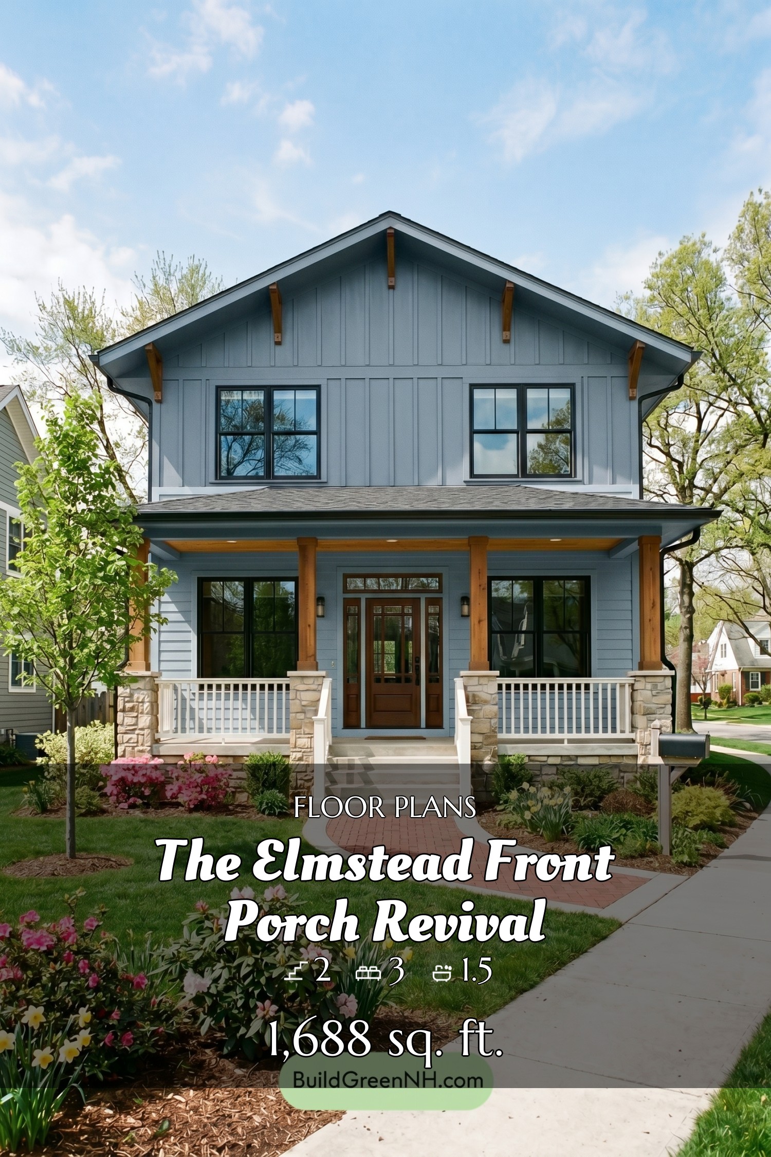house siding color Dusty blue