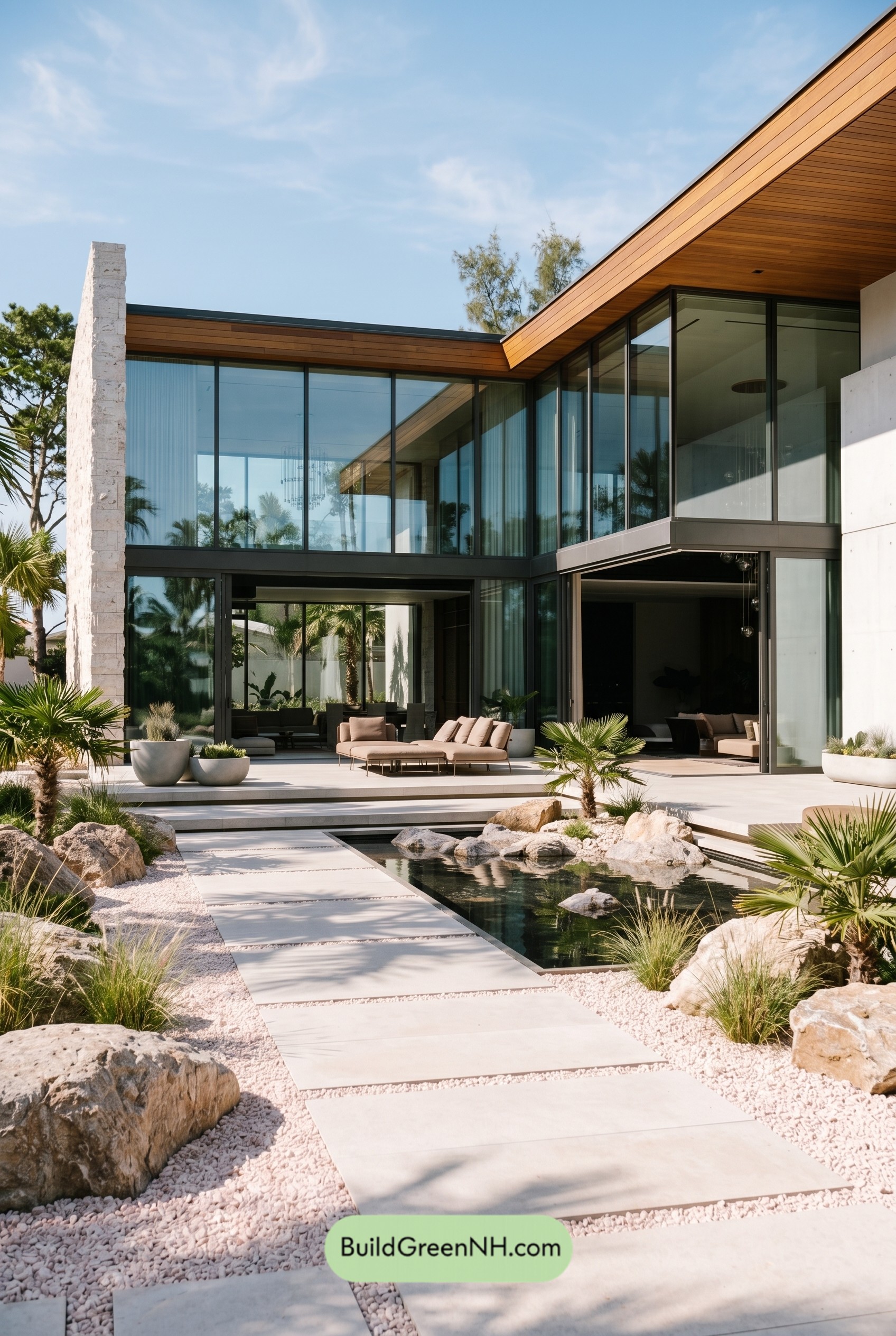 Island White Concrete Retreat