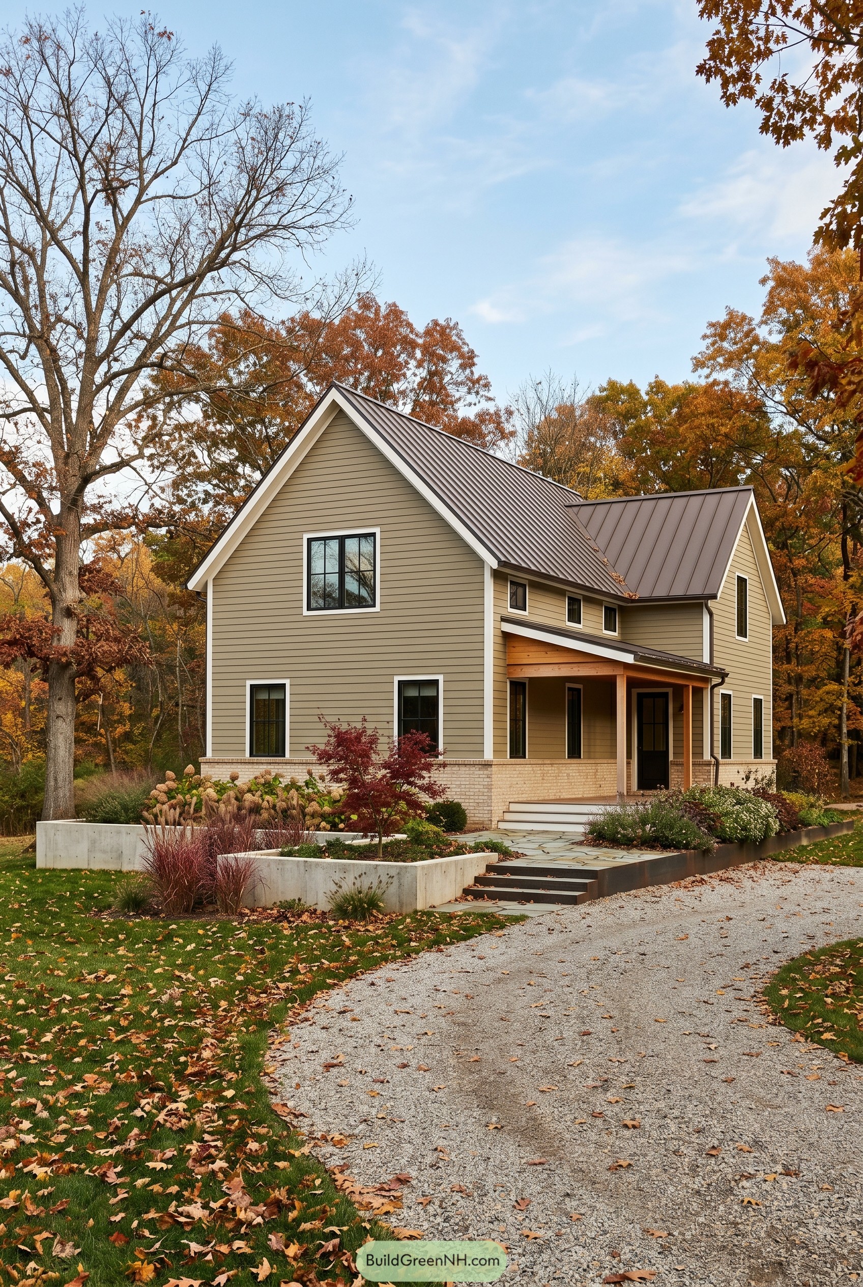 21 Dreamy Khaki Exterior Modern Gable Houses Worth Obsessing Over