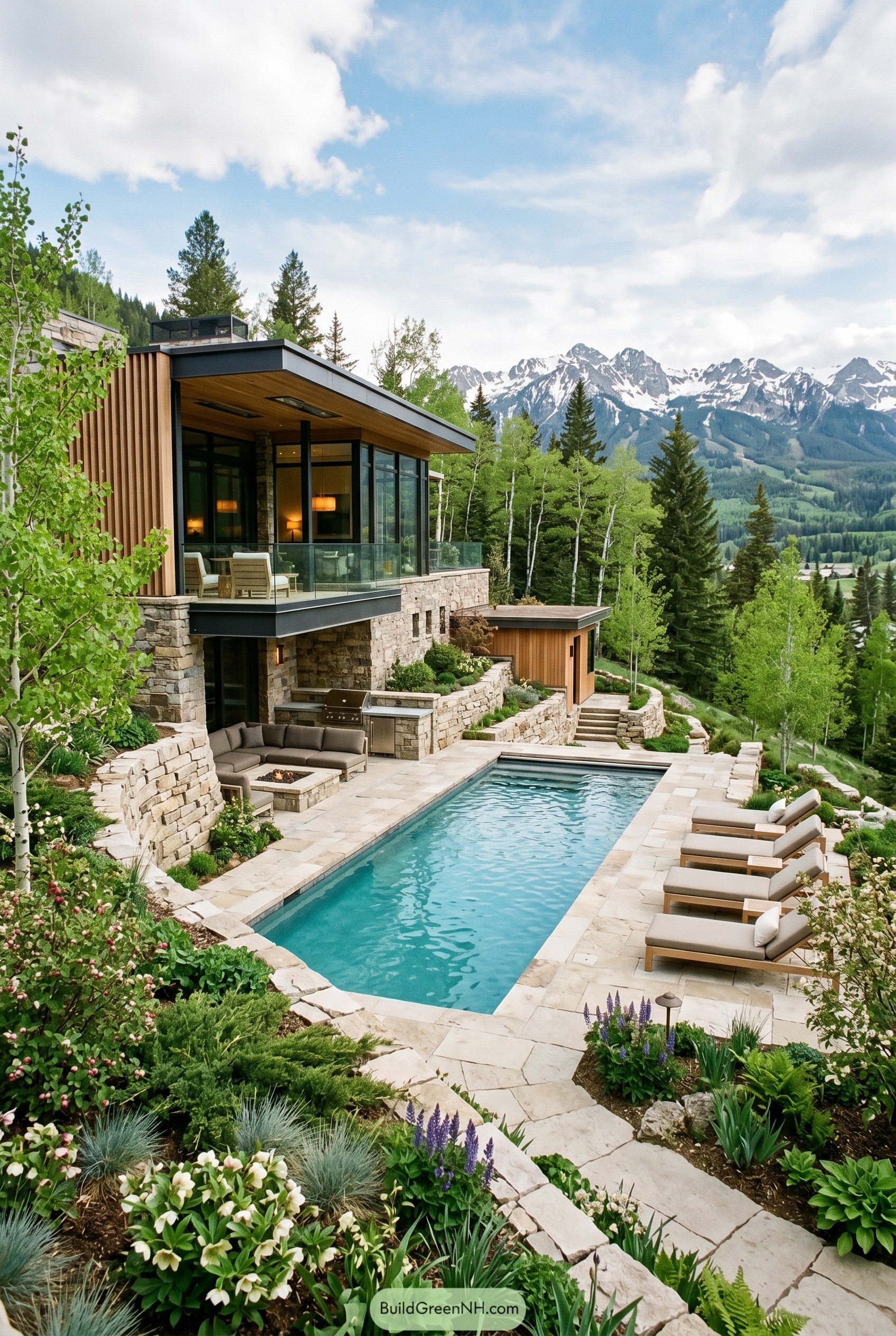 20 Breathtaking Luxury Backyard Gardens with Pools We Give 5 Stars