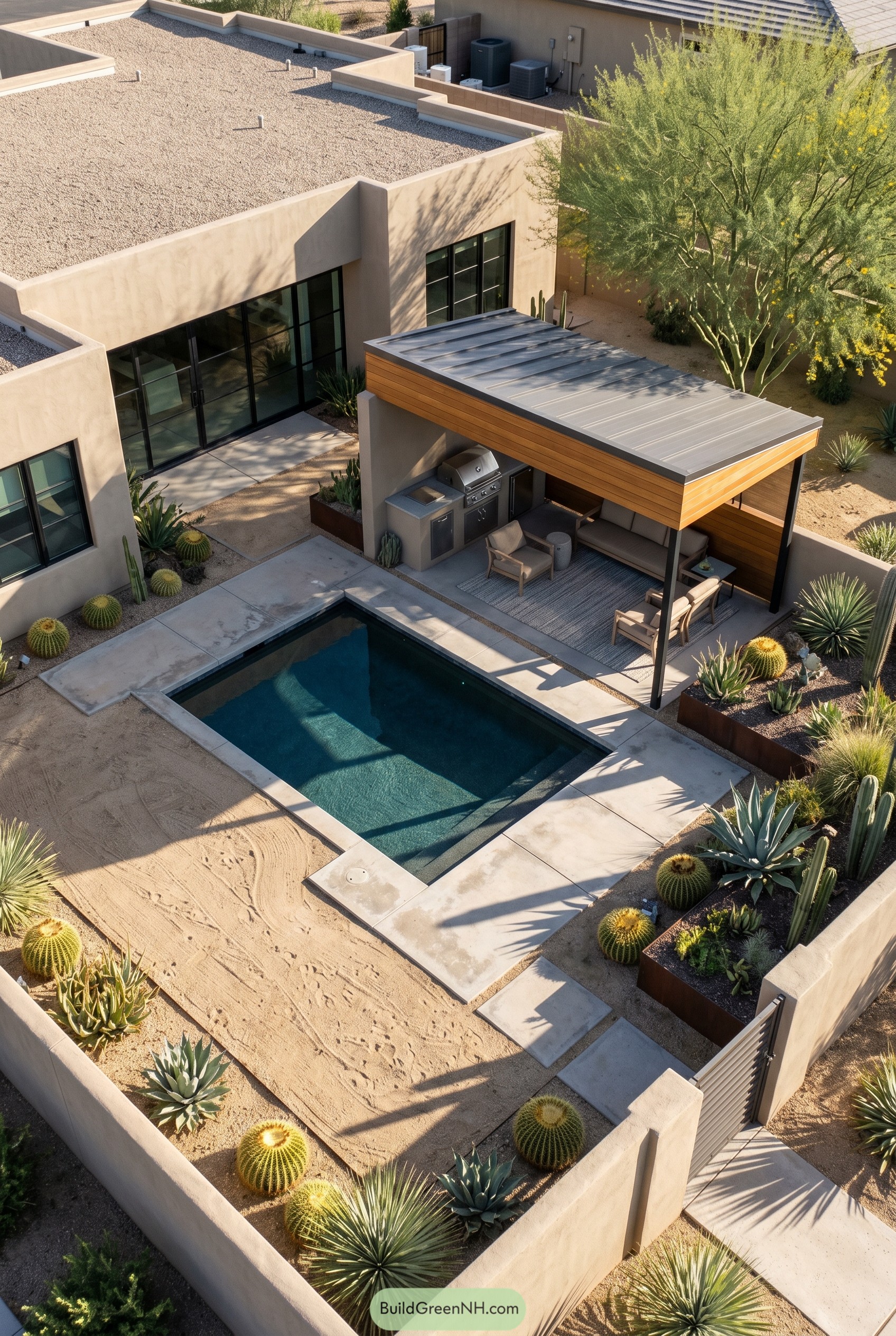20 Stunning Modern Backyard Landscapes with Pavilions
