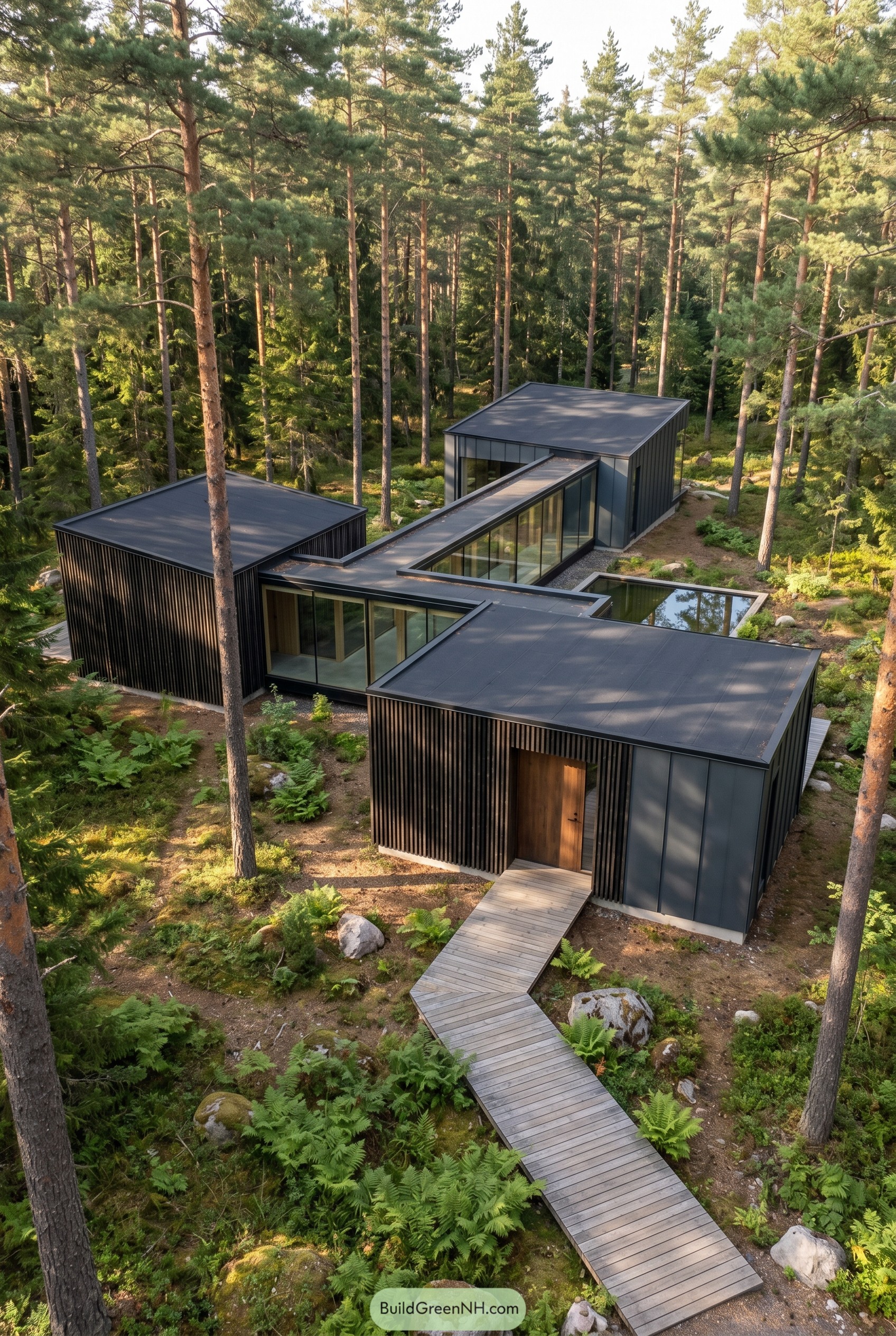 21 Stunning Modern Houses with Glass Hallways