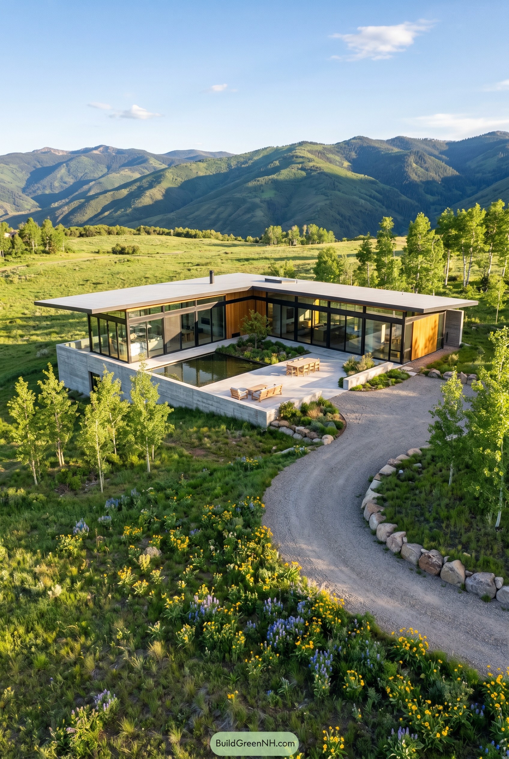 Modern Single-story Glass Houses