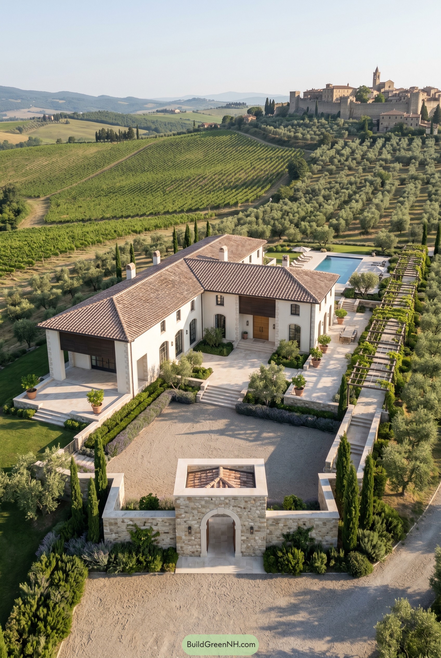 Modern Tuscan Big Houses