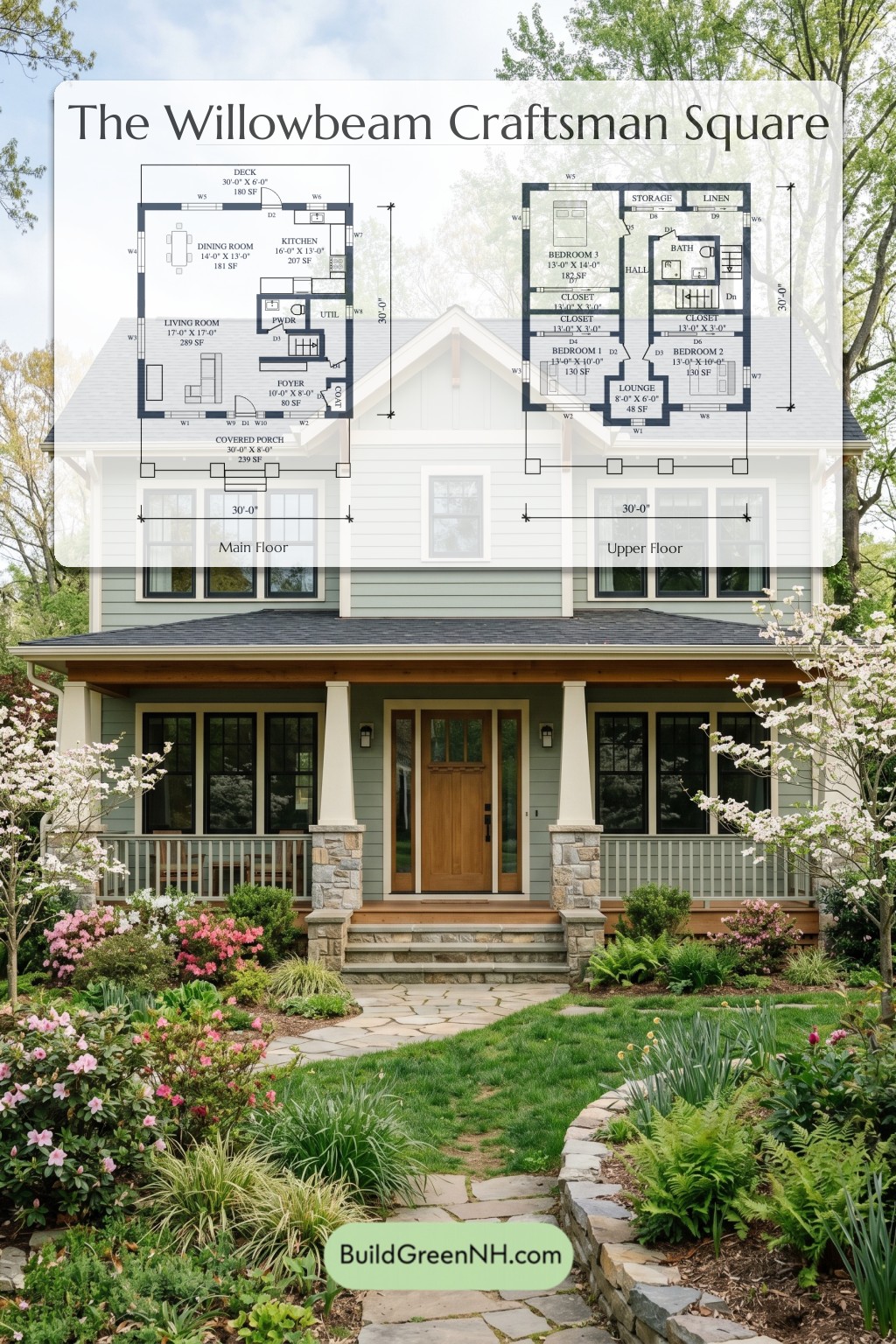 Willowbeam Craftsman Square Floor Plan