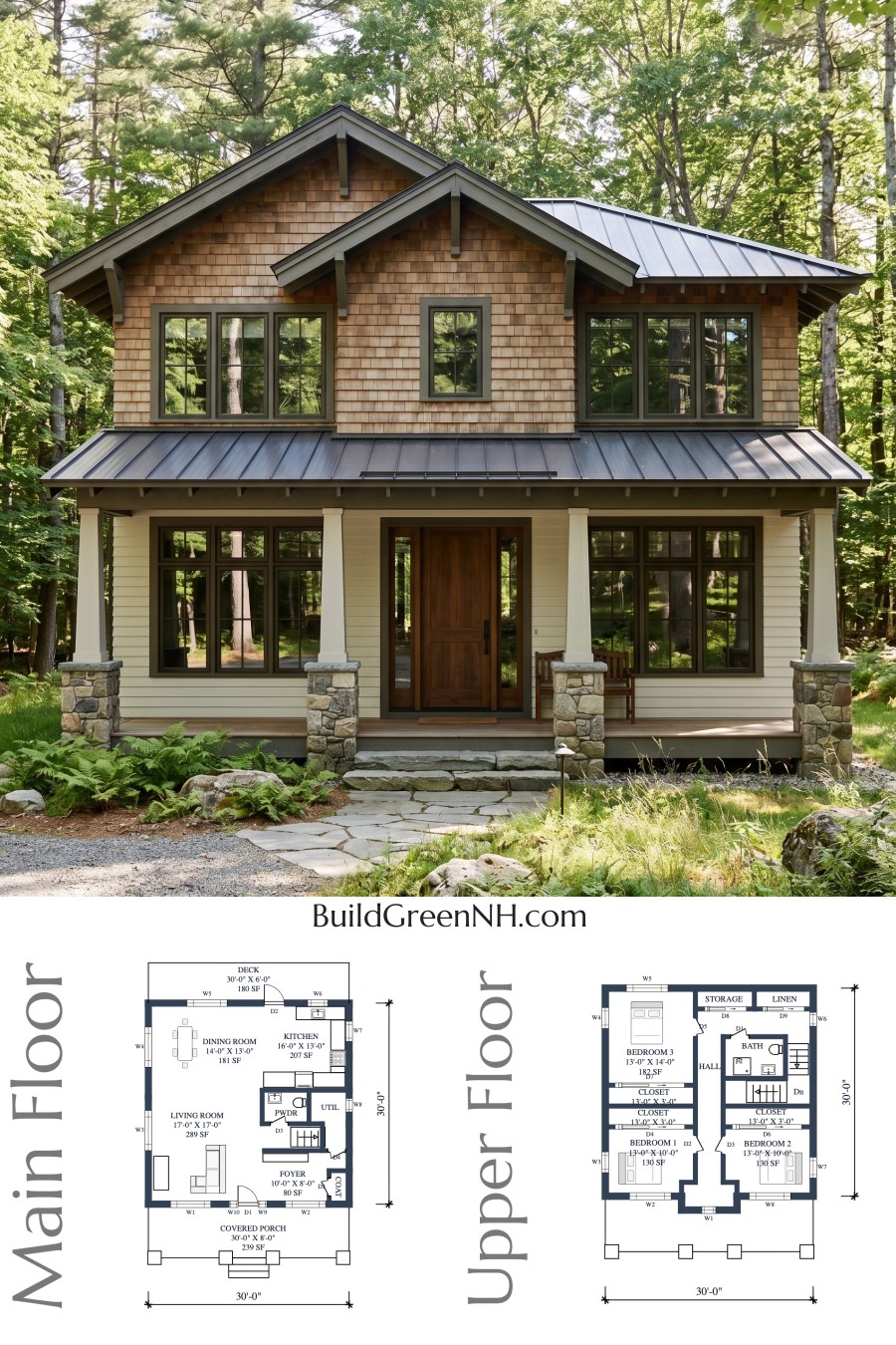 Cedar Lantern Craftsman Floor Plan