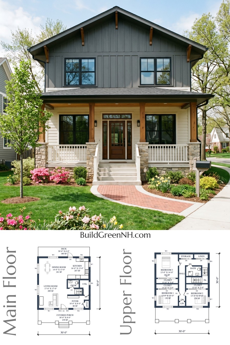 Elmstead Front Porch Revival Floor Plan