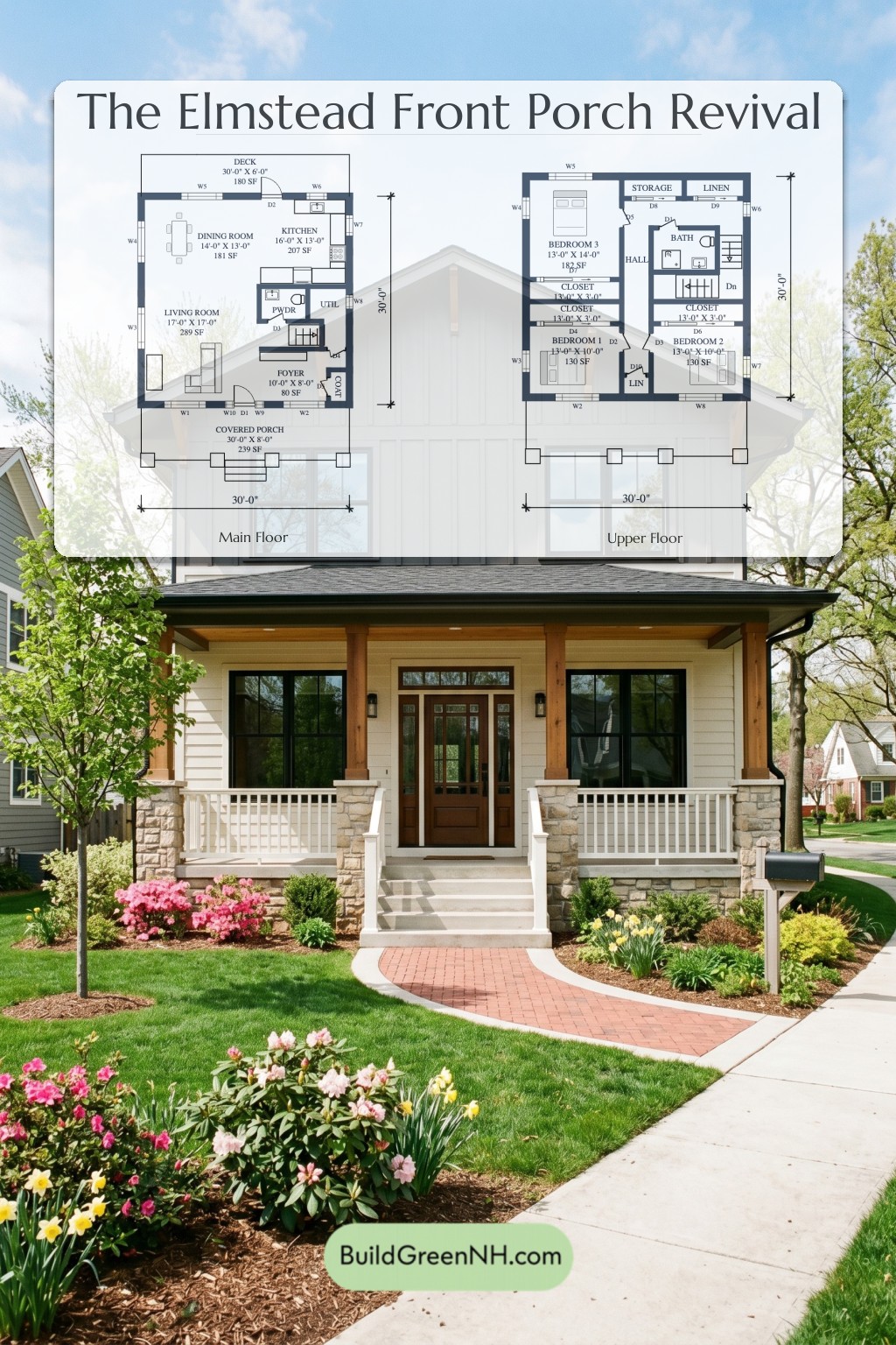 Elmstead Front Porch Revival Floor Plan