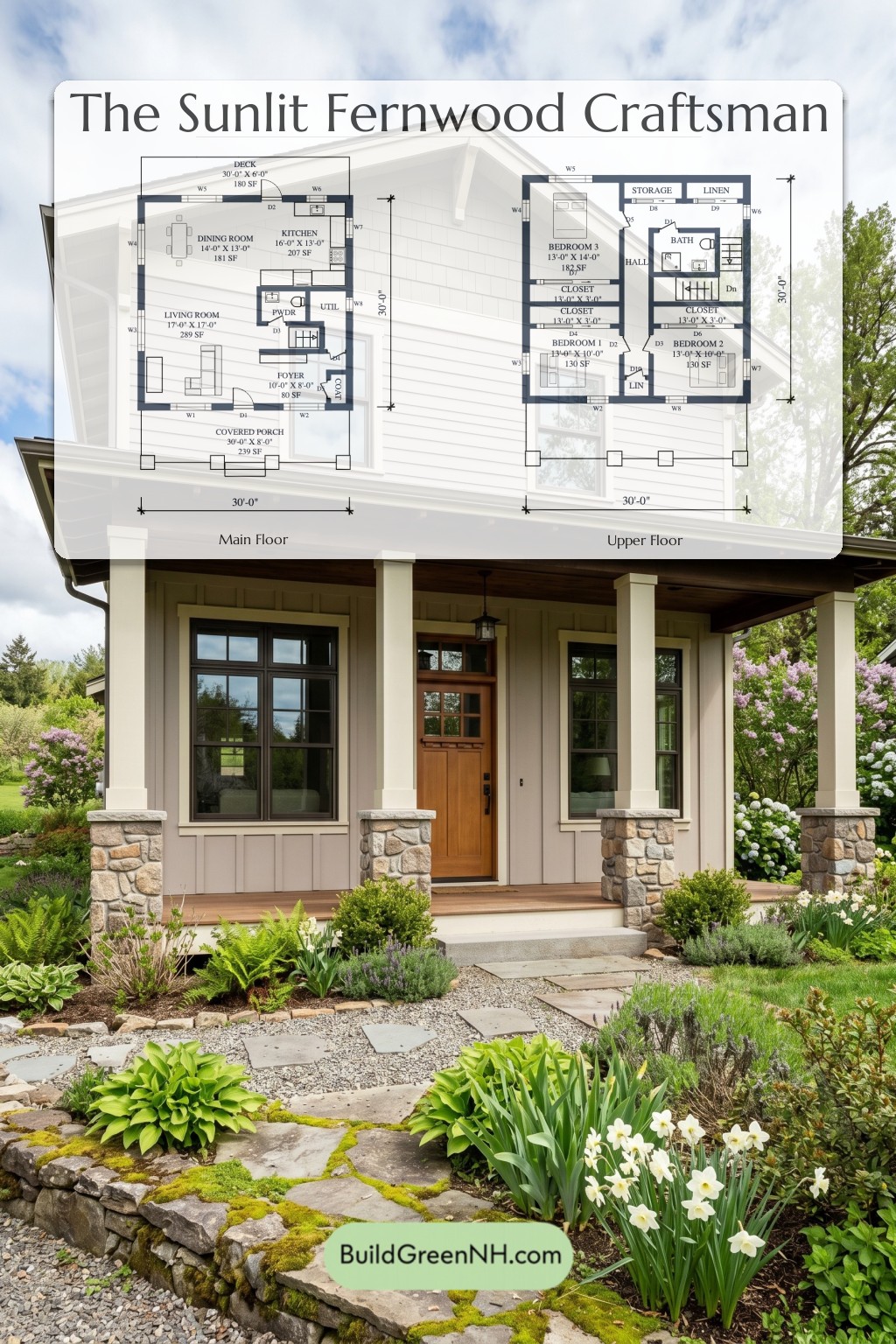Sunlit Fernwood Craftsman Floor Plan
