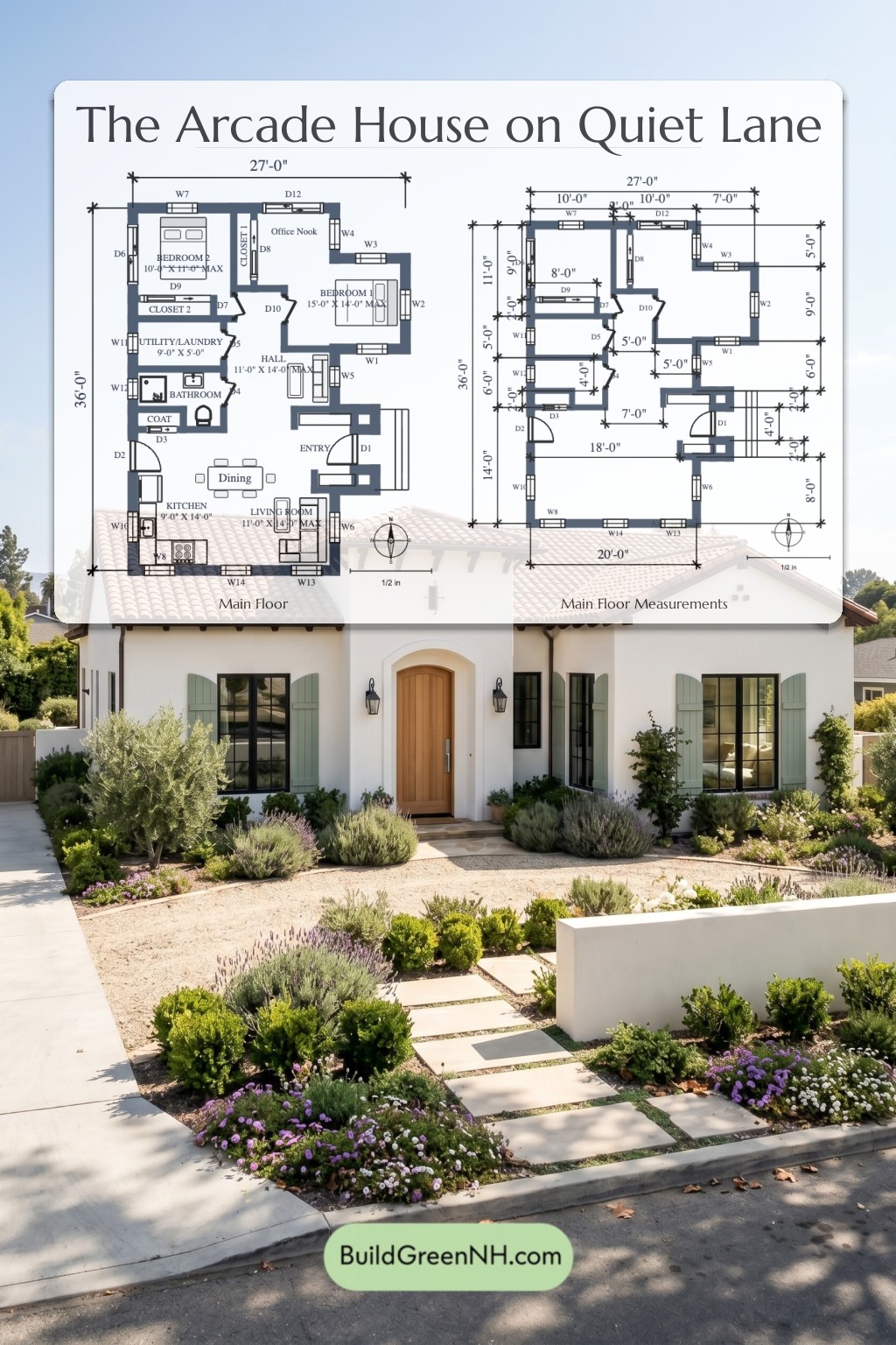 Arcade House on Quiet Lane Floor Plan