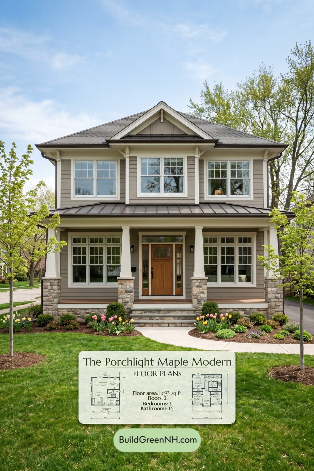 Porchlight Maple Modern