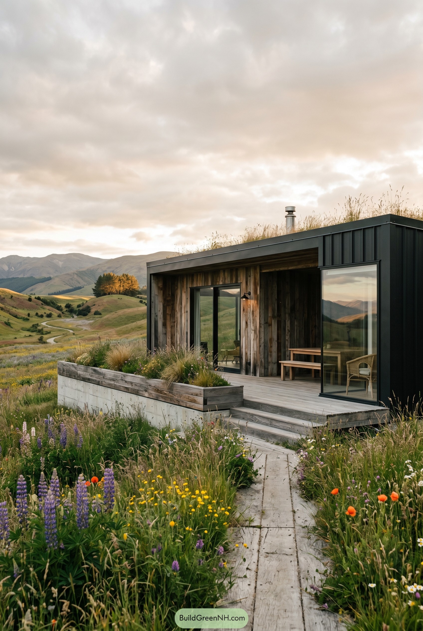 Small Modern Summer Houses With Large Front Decks