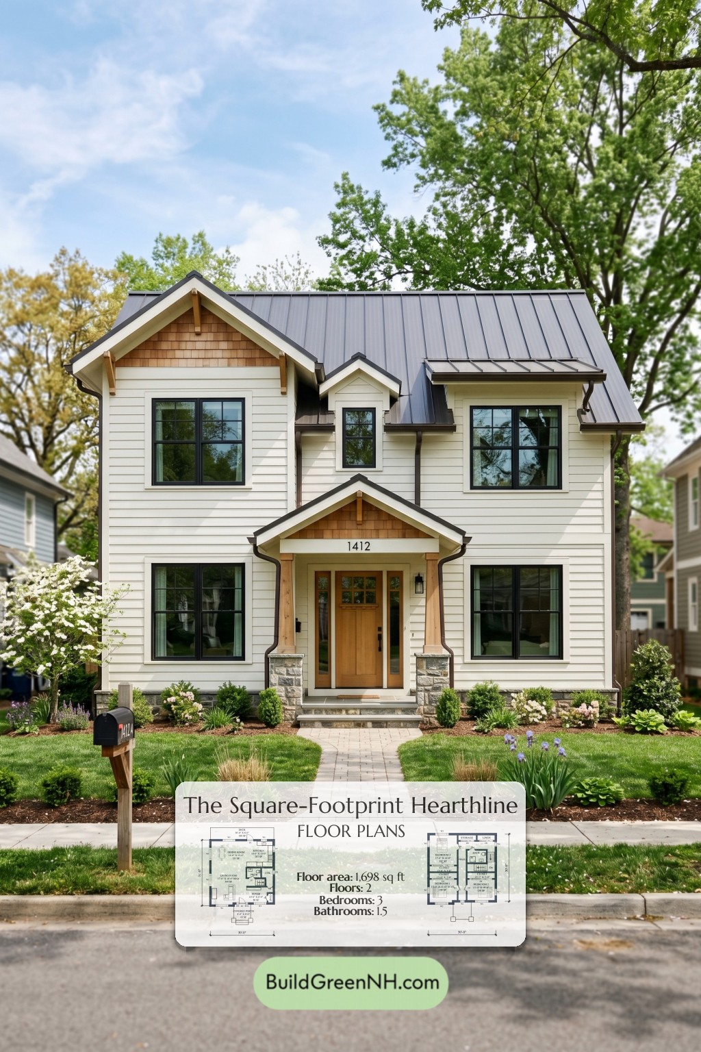 Square-Footprint Hearthline