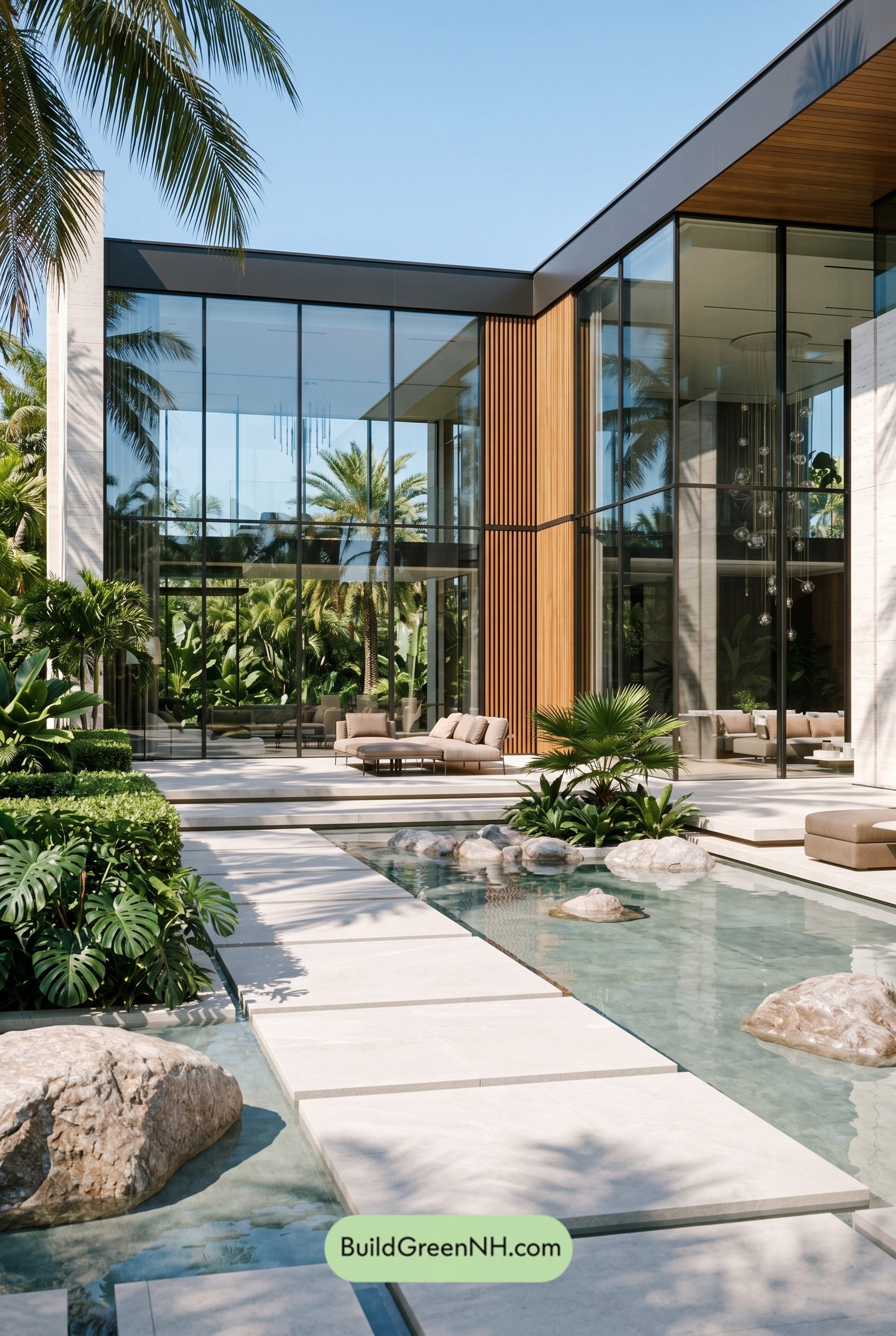 Tropical Travertine Villa