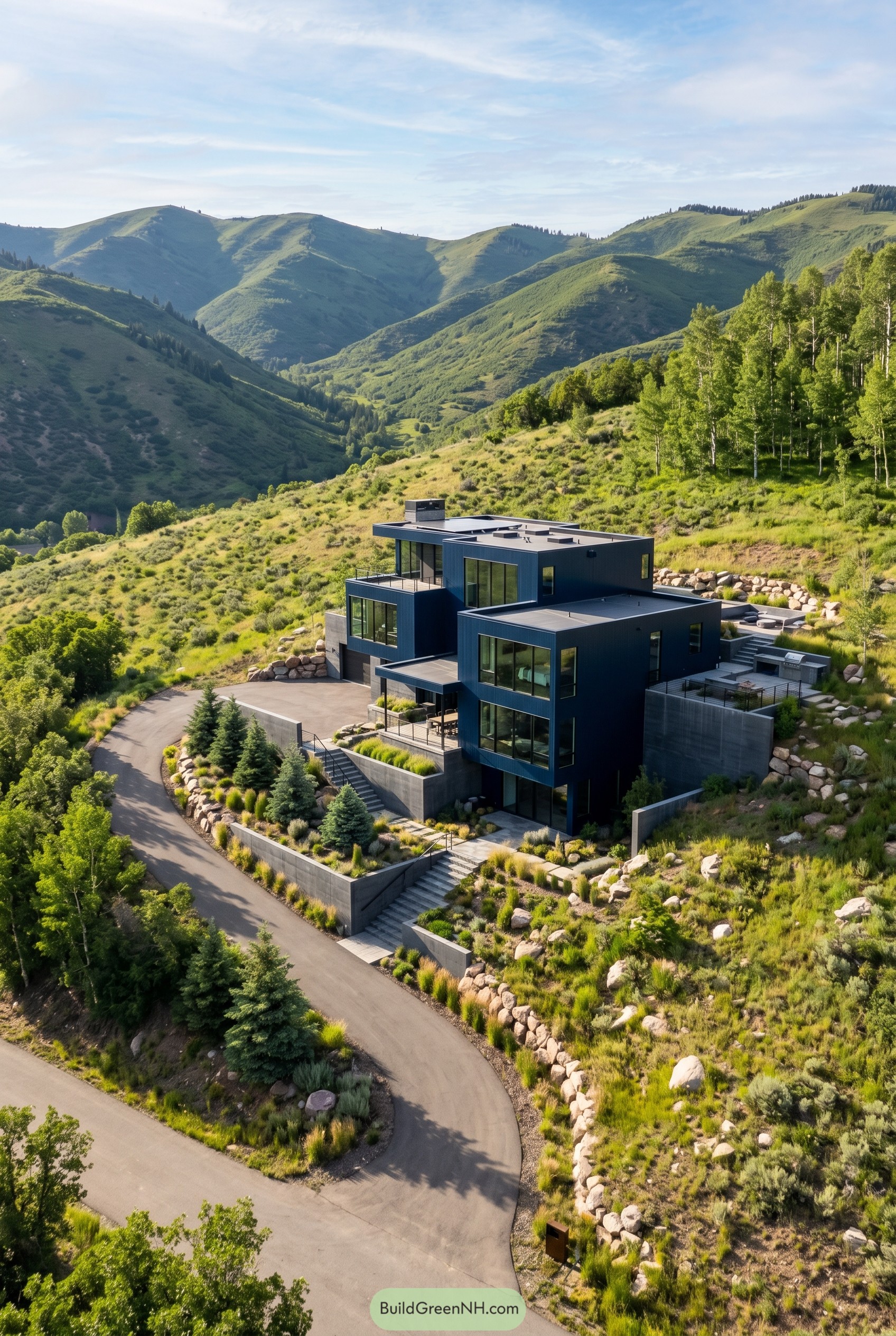 20 Ultra Modern Deep Navy House Exteriors That Make You Stop and Stare